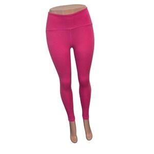 Beyond Yoga Strive Midi Leggings Small Hot‎ Pink High Waisted Legging Athleisure